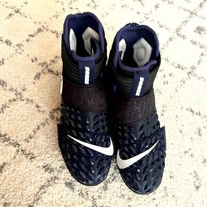 Nike Force Savage 2 shark men’s 8.5 navy blue football cleats